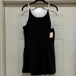 FP Movement Black W/ White Trim Hot Short Skortsie NWT XL Sold Out